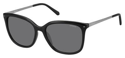 POLAROID Pld 4043/S Rectangular Sunglasses 0CVS-Black Ruthenium