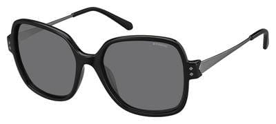 POLAROID Pld 4046/S Rectangular Sunglasses 0CVS-Shiny Black