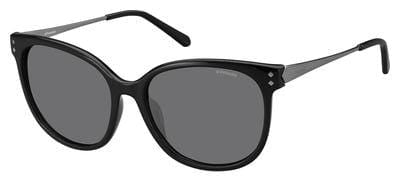 POLAROID Pld 4048/S Oval Modified Sunglasses 0CVS-Shiny Black