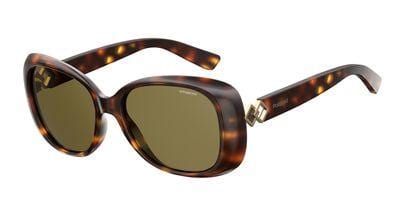 POLAROID Pld 4051/S Rectangular Sunglasses 0086-Dark Havana