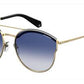  Pld 4057/S Oval Modified Sunglasses 0LKS-Gold Blue