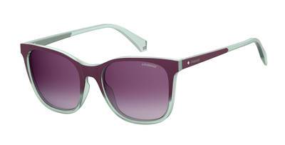 POLAROID Pld 4059/S Square Sunglasses 0LPP-Shaded Green Burgundy