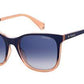 POLAROID Pld 4059/S Square Sunglasses 0WTA-Blue Shaded
