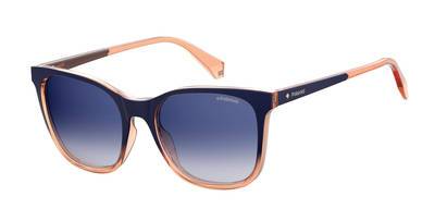 POLAROID Pld 4059/S Square Sunglasses 0WTA-Blue Shaded