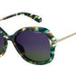 POLAROID Pld 4068/S Square Sunglasses 0XGW-Green Havana (Back Order 2 weeks)