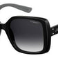 POLAROID Pld 4072/S Square Sunglasses 0807-Black (Back Order 2 weeks)