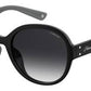  Pld 4073/F/S Oval Modified Sunglasses 0807-Black (Back Order 2 weeks)
