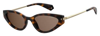  Pld 4074/S Cat Eye/Butterfly Sunglasses 0086-Dark Havana