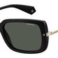  Pld 4075/S Rectangular Sunglasses 0807-Black
