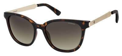 POLAROID Pld 5015/S Rectangular Sunglasses 0LLY-Dark Havana (Back Order 2 weeks)