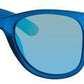 POLAROID Pld 6009/N M Rectangular Sunglasses 0UJO-Blue Transparent