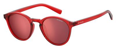  Pld 6013/S Oval Modified Sunglasses 0C9A-Red