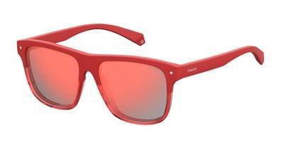 POLAROID Pld 6041/S Square Sunglasses 0C9A-Red