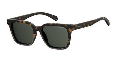 POLAROID Pld 6044/F/S Rectangular Sunglasses 0086-Dark Havana (Back Order 2 weeks)