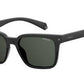 POLAROID Pld 6044/S Rectangular Sunglasses 0807-Black