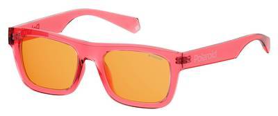 POLAROID Pld 6050/S Rectangular Sunglasses 035J-Pink