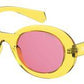 POLAROID Pld 6052/S Oval Modified Sunglasses 040G-Yellow
