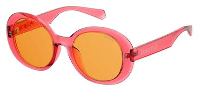  Pld 6054/F/S Oval Modified Sunglasses 035J-Pink (Back Order 2 weeks)