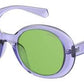  Pld 6054/F/S Oval Modified Sunglasses 0789-Lilac (Back Order 2 weeks)