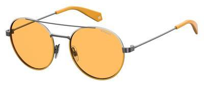 POLAROID Pld 6056 Oval Modified Sunglasses 040G-Yellow