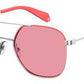 POLAROID Pld 6058/S Square Sunglasses 035J-Pink