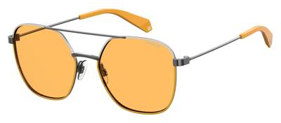  Pld 6058/S Square Sunglasses 040G-Yellow