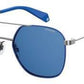 POLAROID Pld 6058/S Square Sunglasses 0PJP-Blue