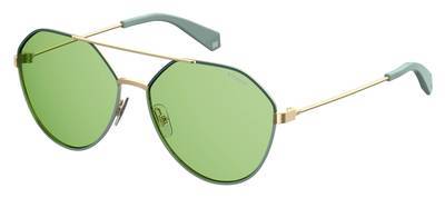 POLAROID Pld 6059/F/S Square Sunglasses 01ED-Green