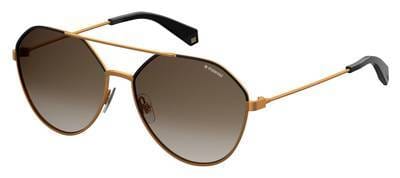 POLAROID Pld 6059/F/S Square Sunglasses 0YYC-Blgd Bronze