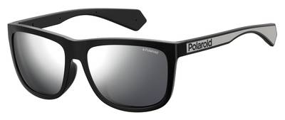  Pld 6062/F/S Square Sunglasses 0807-Black
