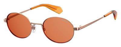  Pld 6066/S Oval Modified Sunglasses 0OFY-Gold Orange