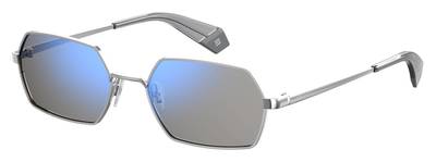  Pld 6068/S Special Shape Sunglasses 0427-Silver Gre