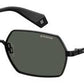  Pld 6068/S Special Shape Sunglasses 0807-Black
