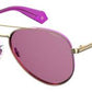  Pld 6069/S/X Aviator Sunglasses 0S9E-Gold Violet