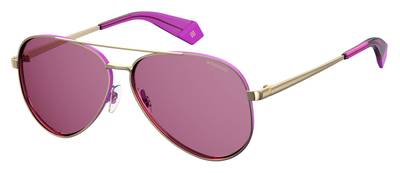  Pld 6069/S/X Aviator Sunglasses 0S9E-Gold Violet
