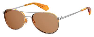  Pld 6070/S/X Oval Modified Sunglasses 0KU2-Palladium Yellow