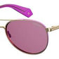  Pld 6070/S/X Oval Modified Sunglasses 0S9E-Gold Violet