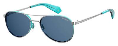  Pld 6070/S/X Oval Modified Sunglasses 0XJY-Azure Palladium