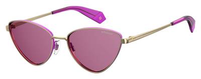  Pld 6071/S/X Cat Eye/Butterfly Sunglasses 0S9E-Gold Violet