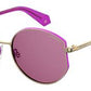  Pld 6072/F/S/X Oval Modified Sunglasses 0S9E-Gold Violet