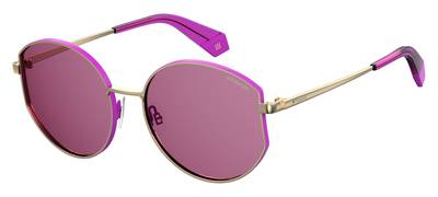  Pld 6072/F/S/X Oval Modified Sunglasses 0S9E-Gold Violet