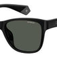  Pld 6077/F/S Square Sunglasses 0807-Black