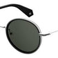  Pld 6079/F/S Oval Modified Sunglasses 0807-Black