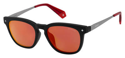  Pld 6080/G/CS Square Sunglasses 0OIT-Black Redgd