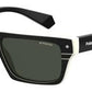  Pld 6085/S/X Rectangular Sunglasses 09HT-Black Ivory (Back Order 2 weeks)
