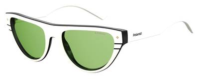  Pld 6087/S/X Oval Modified Sunglasses 00XR-Ivory Bklea (Back Order 2 weeks)