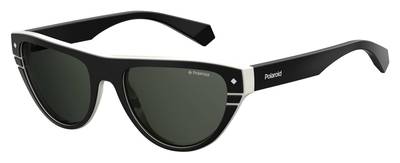  Pld 6087/S/X Oval Modified Sunglasses 09HT-Black Ivory (Back Order 2 weeks)