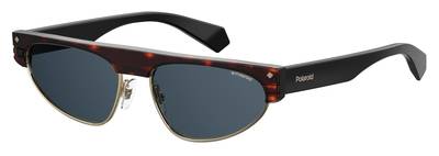  Pld 6088/S/X Rectangular Sunglasses 0086-Dark Havana (Back Order 2 weeks)