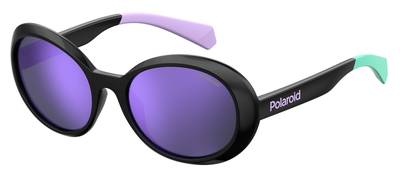  Pld 8033/S Oval Modified Sunglasses 0807-Black (Back Order 2 weeks)