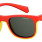  Pld 8035/S Rectangular Sunglasses 0C9A-Red (Back Order 2 weeks)